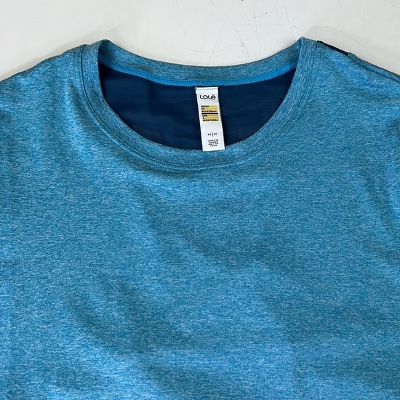 Women's Lole blue short sleeve perfomance athletic top - Picture 4 of 9